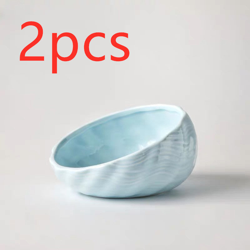 Light Blue / Bowl2pcs Cuenco cervical de cerámica Pawsessence cuenco