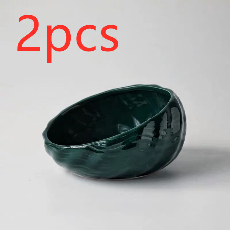 Dark green / Bowl2pcs Cuenco cervical de cerámica Pawsessence cuenco