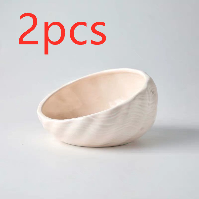 Light red / Bowl2pcs Cuenco cervical de cerámica Pawsessence cuenco