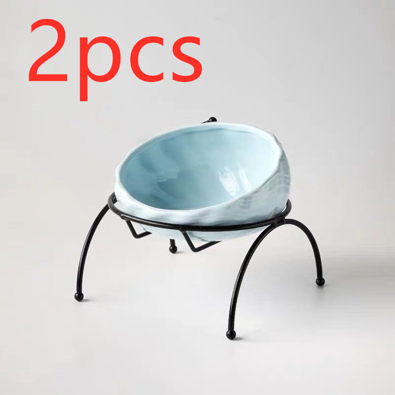 Light Blue / Bowl rack2pcs Cuenco cervical de cerámica Pawsessence cuenco