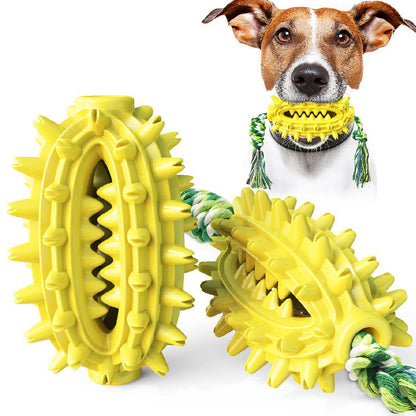 Yellow / Cactus with rope Juguete para perro con cuerda, Bola cepillo de dientes para perro Pawsessence Juguete