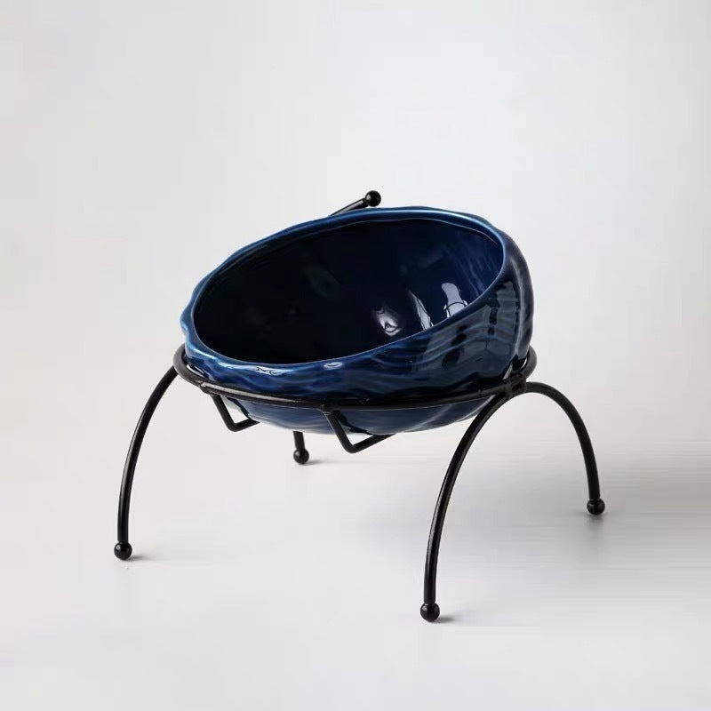 Royal Blue / Bowl rack Cuenco cervical de cerámica Pawsessence cuenco