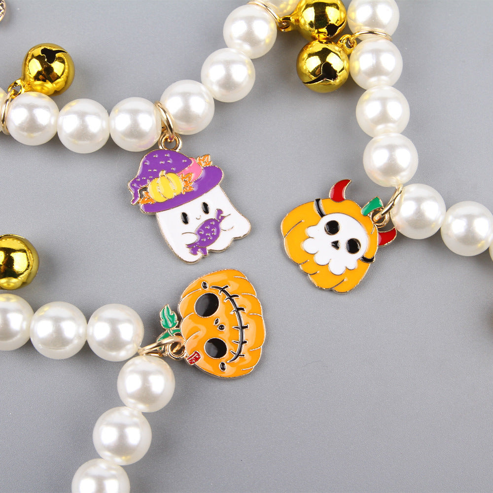 Collar de perlas Halloween Pawsessence collar