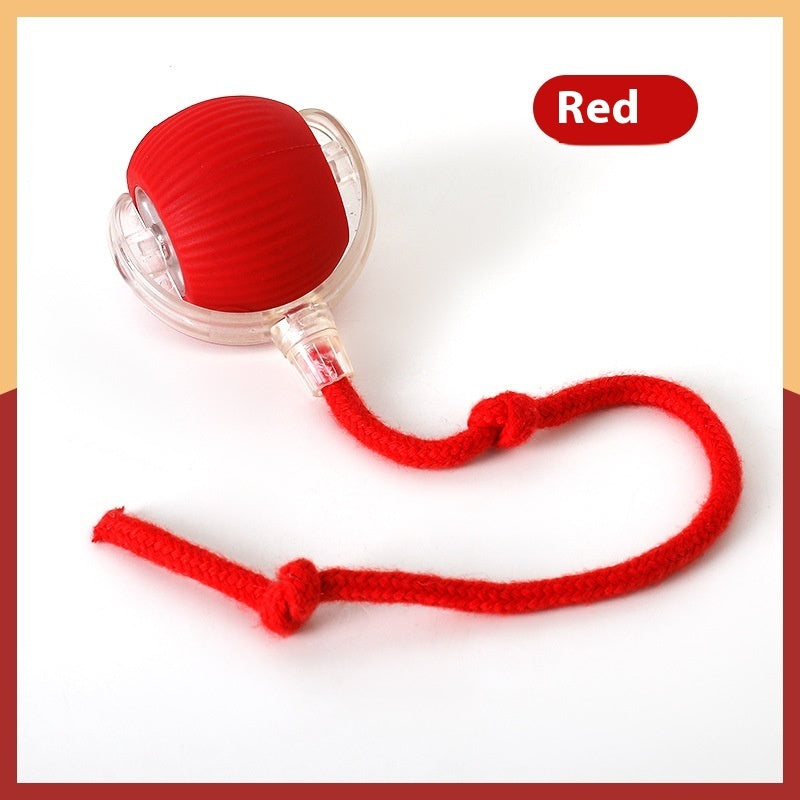 Cuerda Roja Bola interactiva con sonido Pawsessence Juguete