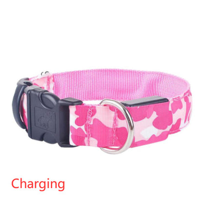 Rosa / L Luminoso Collar luminoso recargable Pawsessence collar