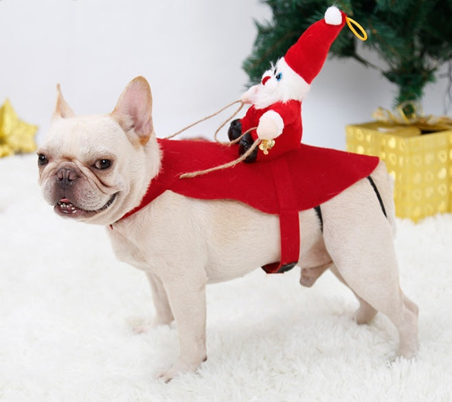 Red1 / 2XL Ropa de Navidad para perros con Santa Claus Pawsessence estilo