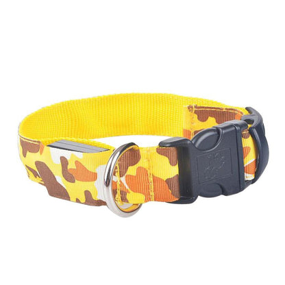 Amarillo / L Collar luminoso recargable Pawsessence collar