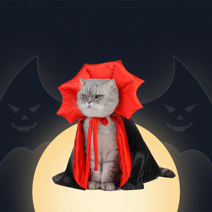 Negro / Única Capa de vampiro para Halloween Pawsessence Accesorio