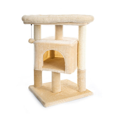 Beige Torre rascador 29inch Mueble beige árbol de juegos para gatos Pawsessence rascador