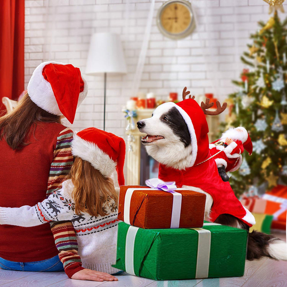 Ropa de Navidad para perros con Santa Claus Pawsessence estilo