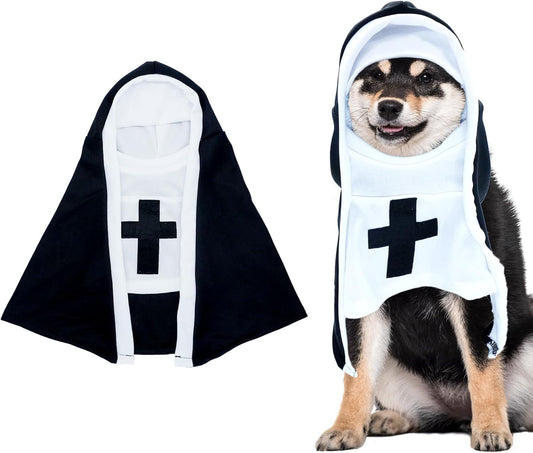 Disfraz de monja para mascotas Pawsessence estilo