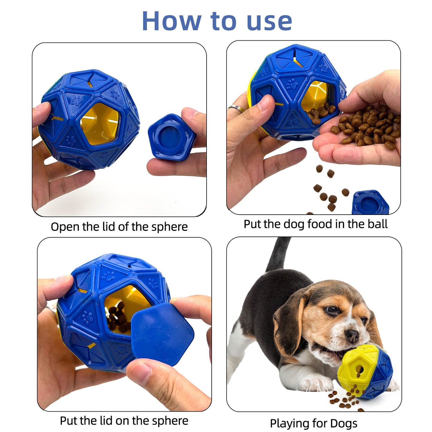 Pelota puzzle para entretenimiento Pawsessence cuenco