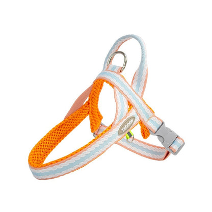 Arnés Coral Naranja / L Arnés suave para mascotas Pawsessence collar