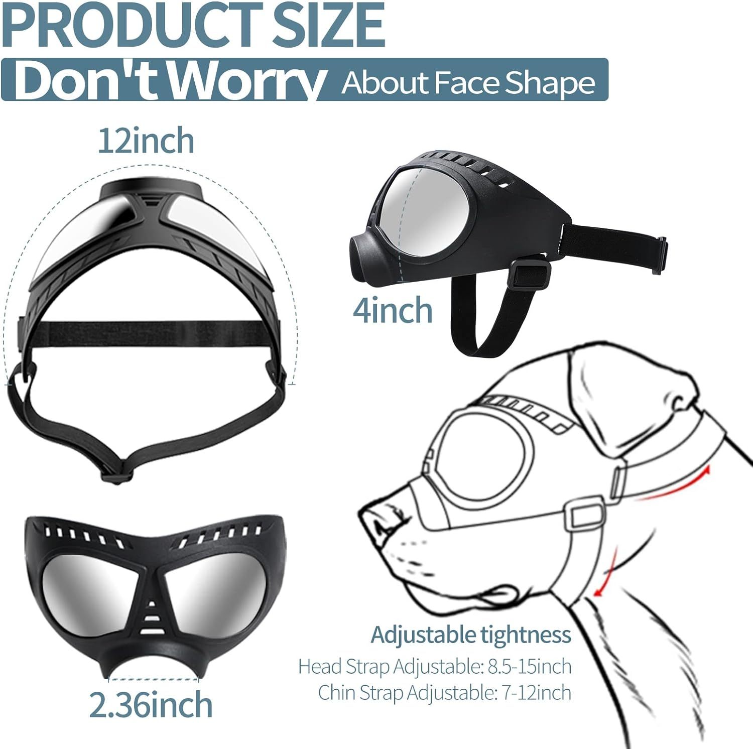 Gafas de sol de aviación para perros Pawsessence estilo