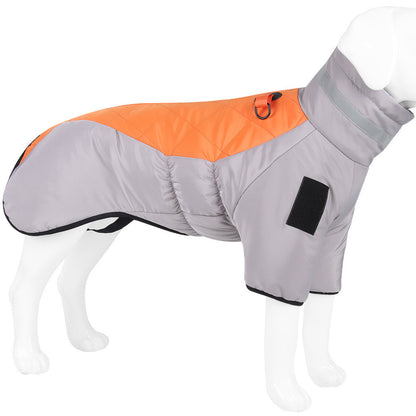 Grey orange / 2XL Traje de invierno térmico resistente al agua con reflectante Pawsessence estilo