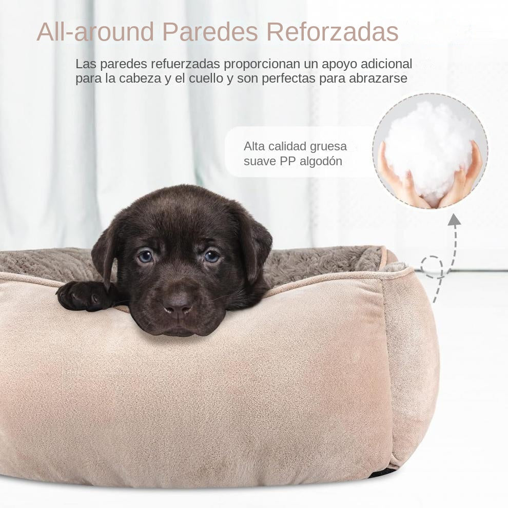 Cama nido de peluche